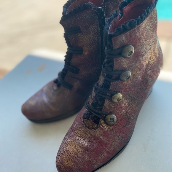 Jose Saenz ankle boots Metallic brown size 36 - Picture 2 of 16